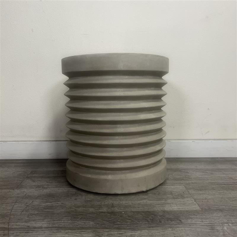 Palecek Pompeii Outdoor Stool/Table, Grey