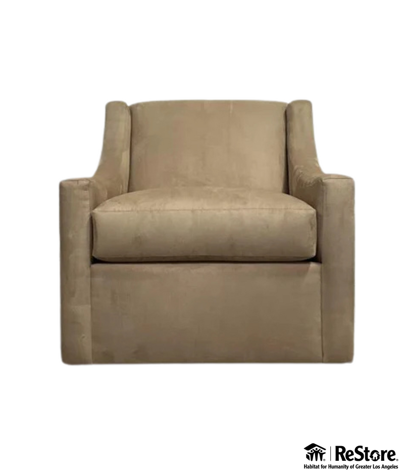 Suede Ren Camel Accent Chair