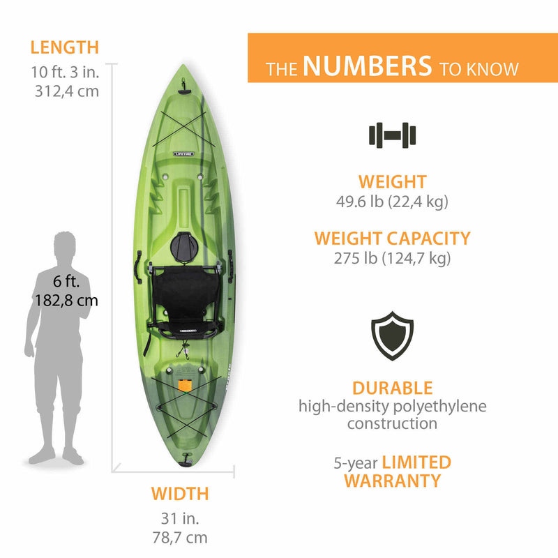 Lifetime Kayak SOT Oracle 123 Python Fusion