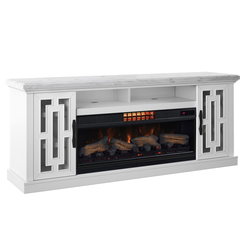 Tresanti Kerrigan TV Console 2-in-1 Electric Fireplace and Fan