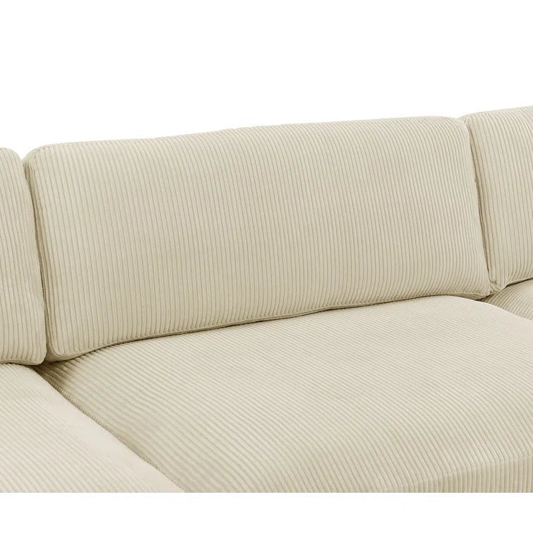 Wade Logan 4 - Piece Corduroy Sectional