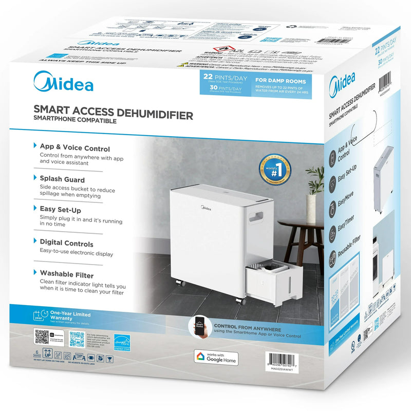 Midea 22 Pt. Smart Access Dehumidifier