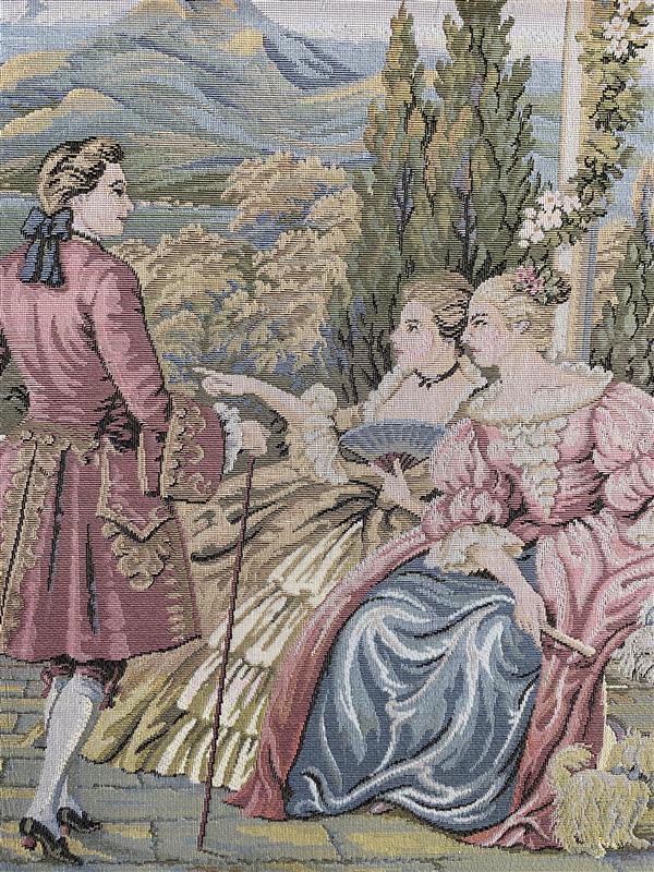 Victorian Pastoral Scene Tapestry