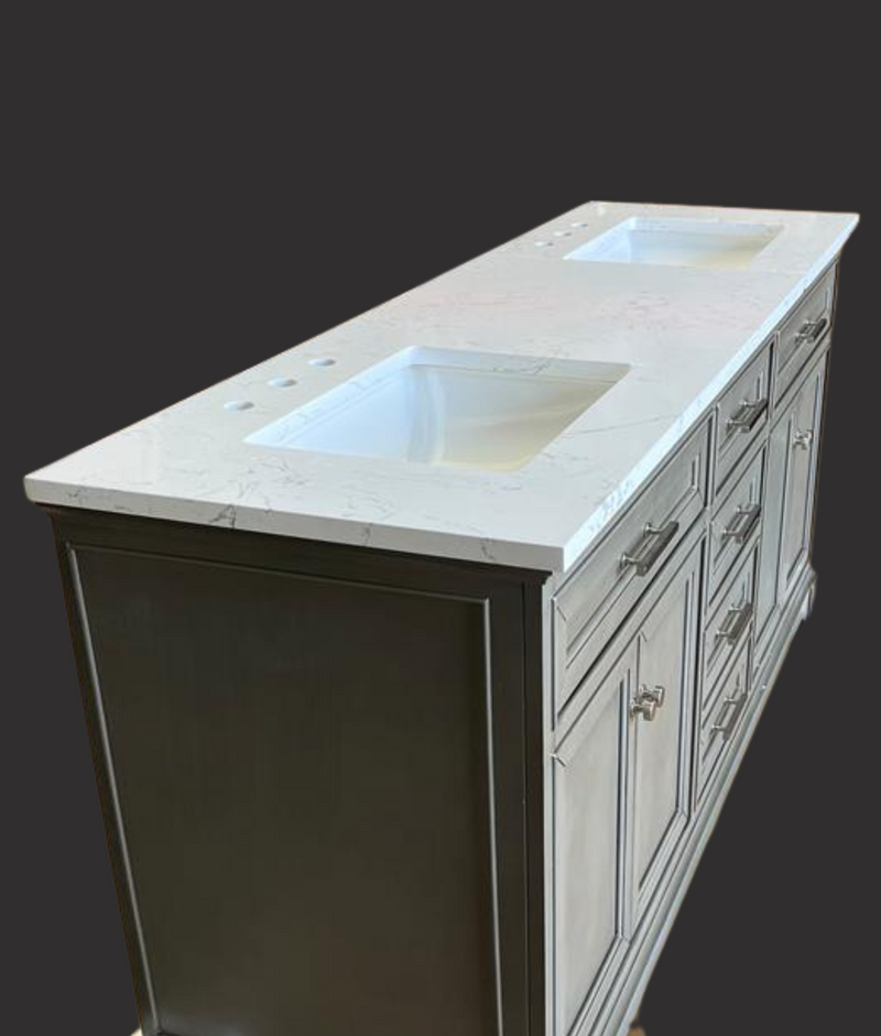 Lark Manor Annaline 72'' Free-standing Double Bathroom Vanity with Stone Top