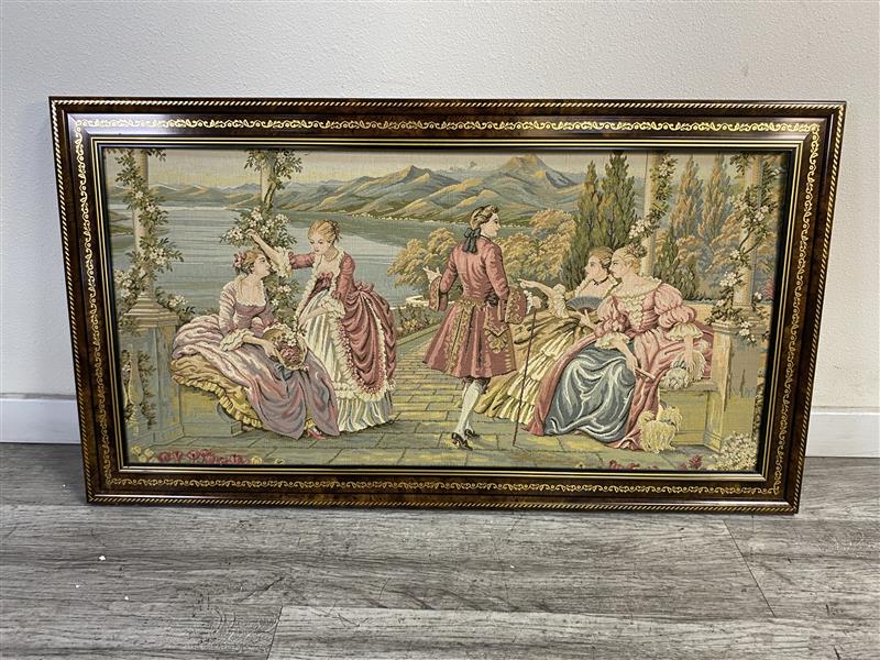 Victorian Pastoral Scene Tapestry