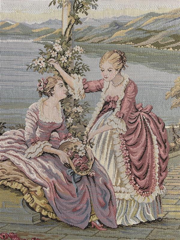 Victorian Pastoral Scene Tapestry