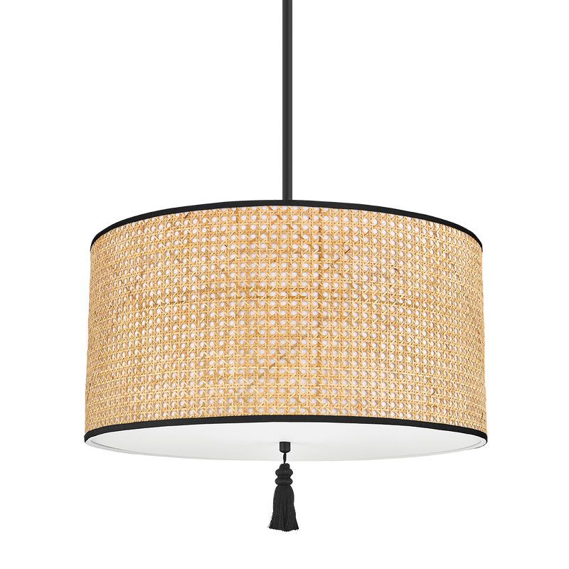 Dolores 3-Light Pendant in Soft Black by Hudson Valley Lighting