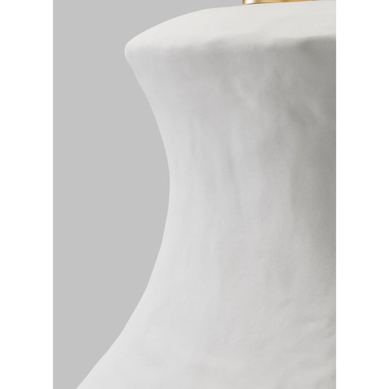 Generation Lighting Bone Table Lamp Matte White Ceramic Finish