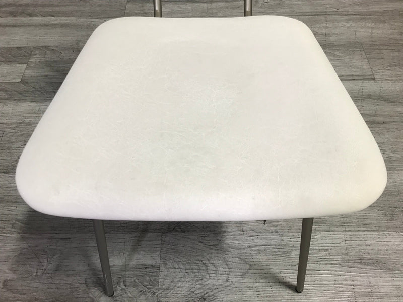 White Faux Leather Dining Chair