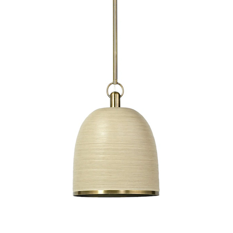 Palecek Rivoli Leather Pendant Sand