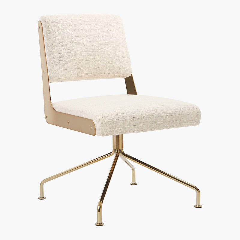 CB2 Rue Cambon Office Chair White