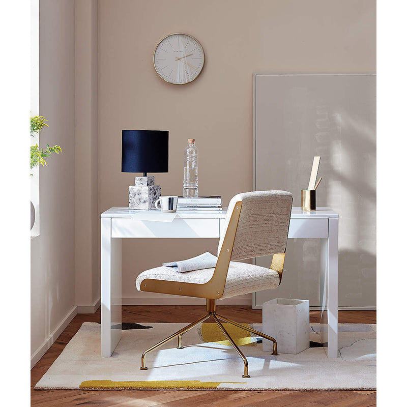 CB2 Rue Cambon Office Chair White