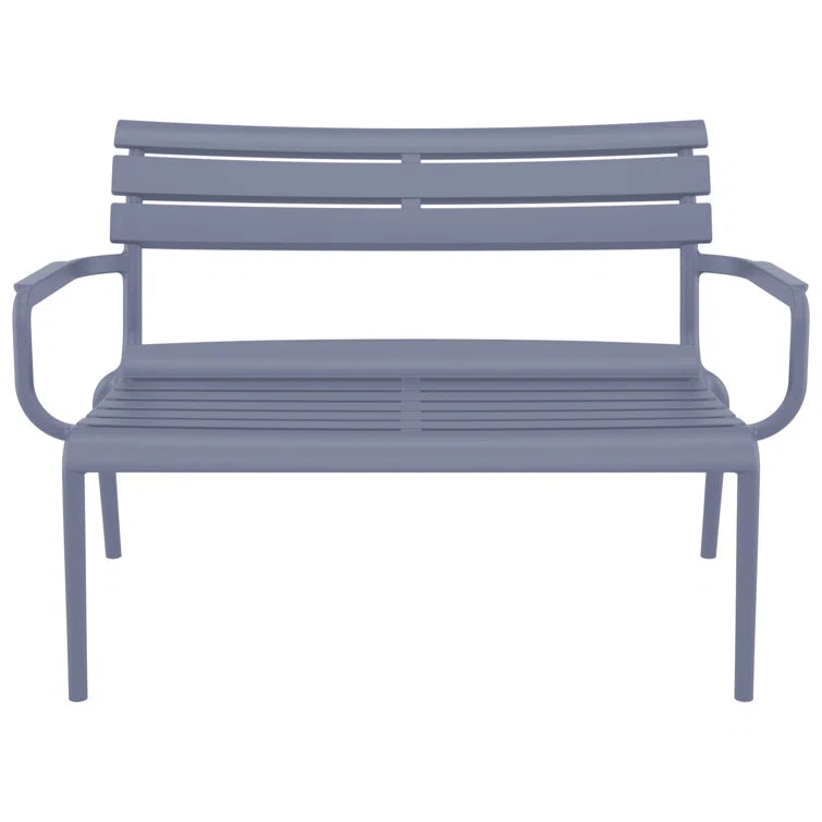 All Modern Ruta Paris 46'' Outdoor Bench Gray