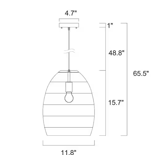 Warehouse of Tiffany's Rattan Cage Basket Pendant Light