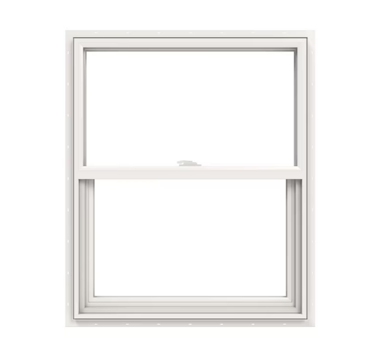 JELD-WEN V-2500 New Construction 30 x 36 Single Hung Window Full Screen Included