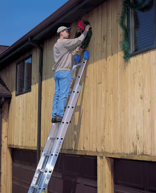 Werner 24 ft. Aluminum Extension Ladder (23 ft. Reach Height) with 225 lb. Load Capacity