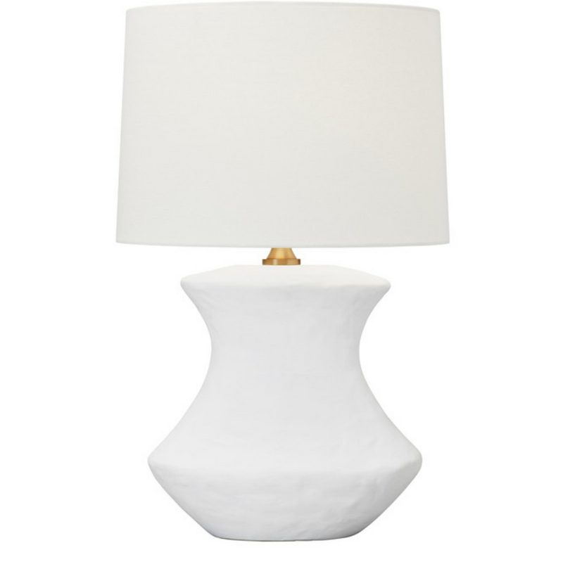 Generation Lighting Bone Table Lamp Matte White Ceramic Finish