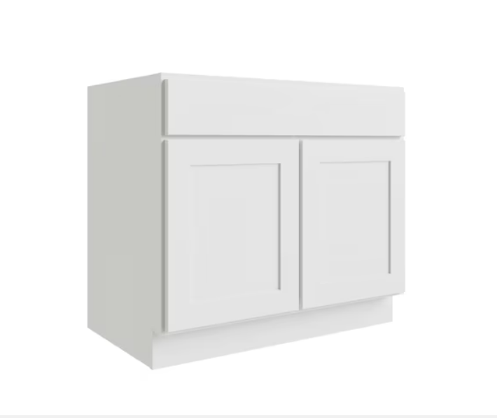 RELIABILT Parkstone  White 1-Drawer Base Plywood Cabinet