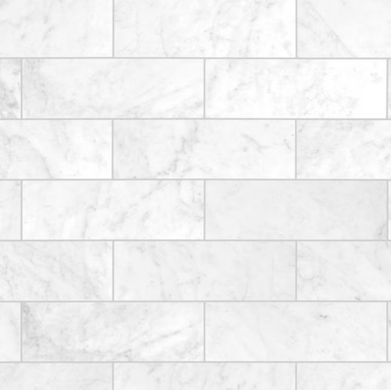 MAAX Utile Marble Carrara Direct To Stud Alcove Shower Side Wall Panel (ONLY)