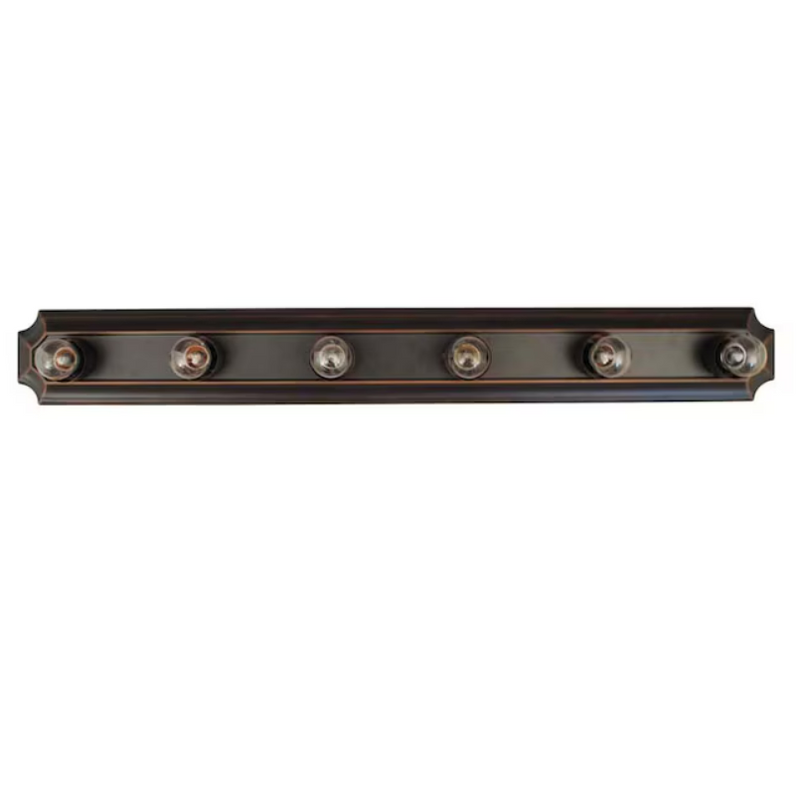 Project Source 6-Light Oil-Rubbed Bronze Traditional Vanity Light