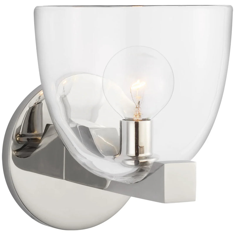 Visual Comfort Aerin Carola Single Sconce Polished Nickle