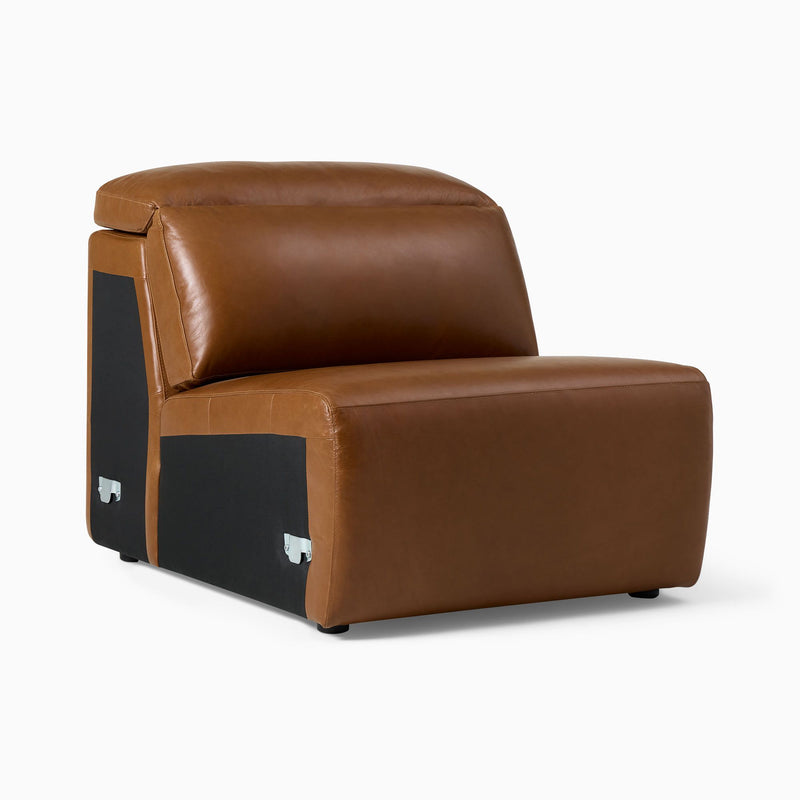 WE Leo Motion Motion Armless Single - Nut, Saddle Leather