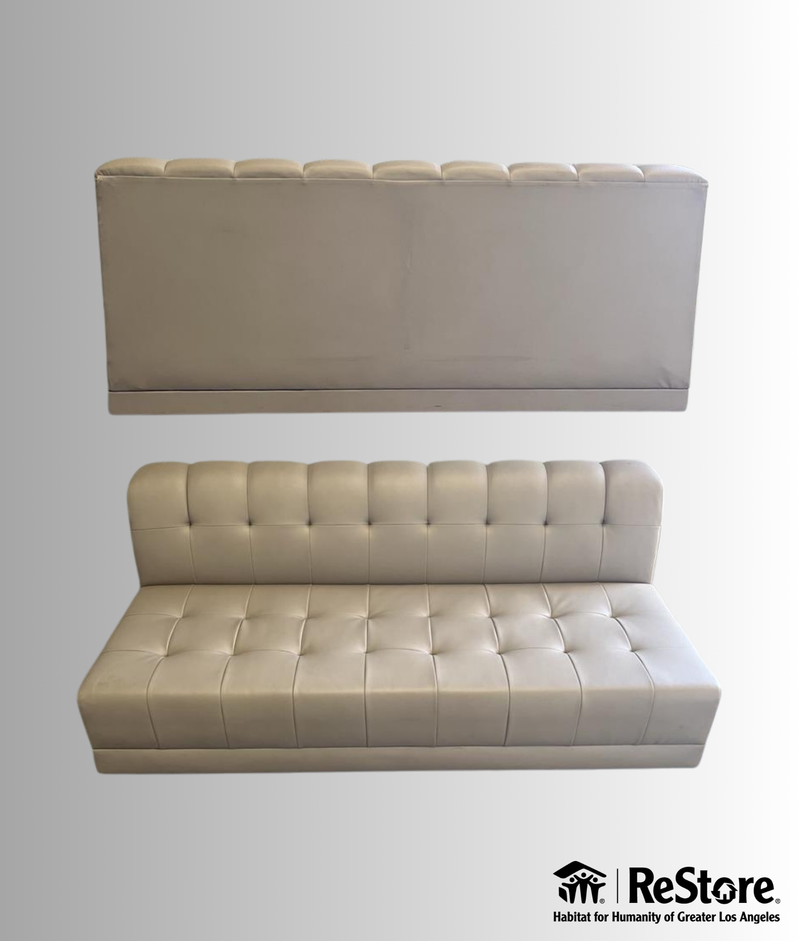 Modern Beige Tufted Sofa