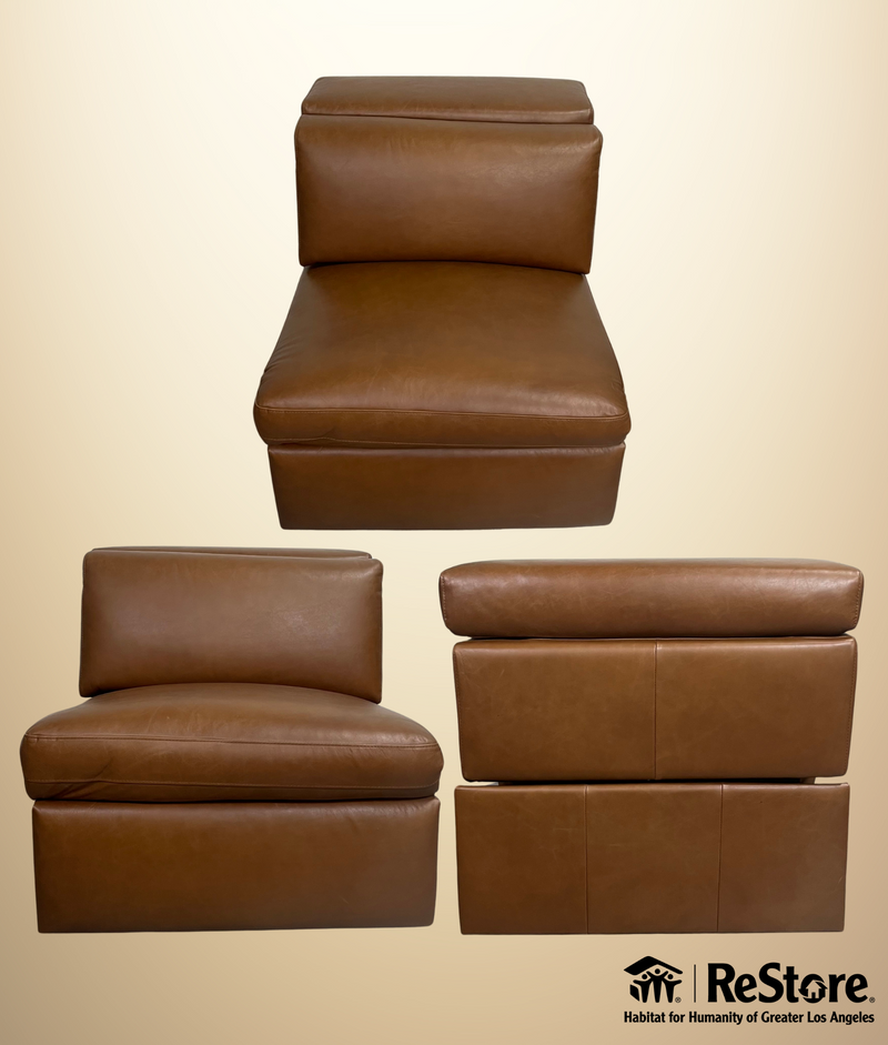 WE Leo Motion Motion Armless Single - Nut, Saddle Leather