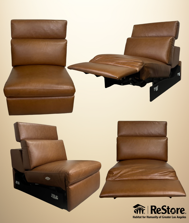 WE Leo Motion Motion Armless Single - Nut, Saddle Leather